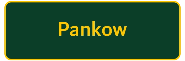 Bezirksschild von Berlin Pankow